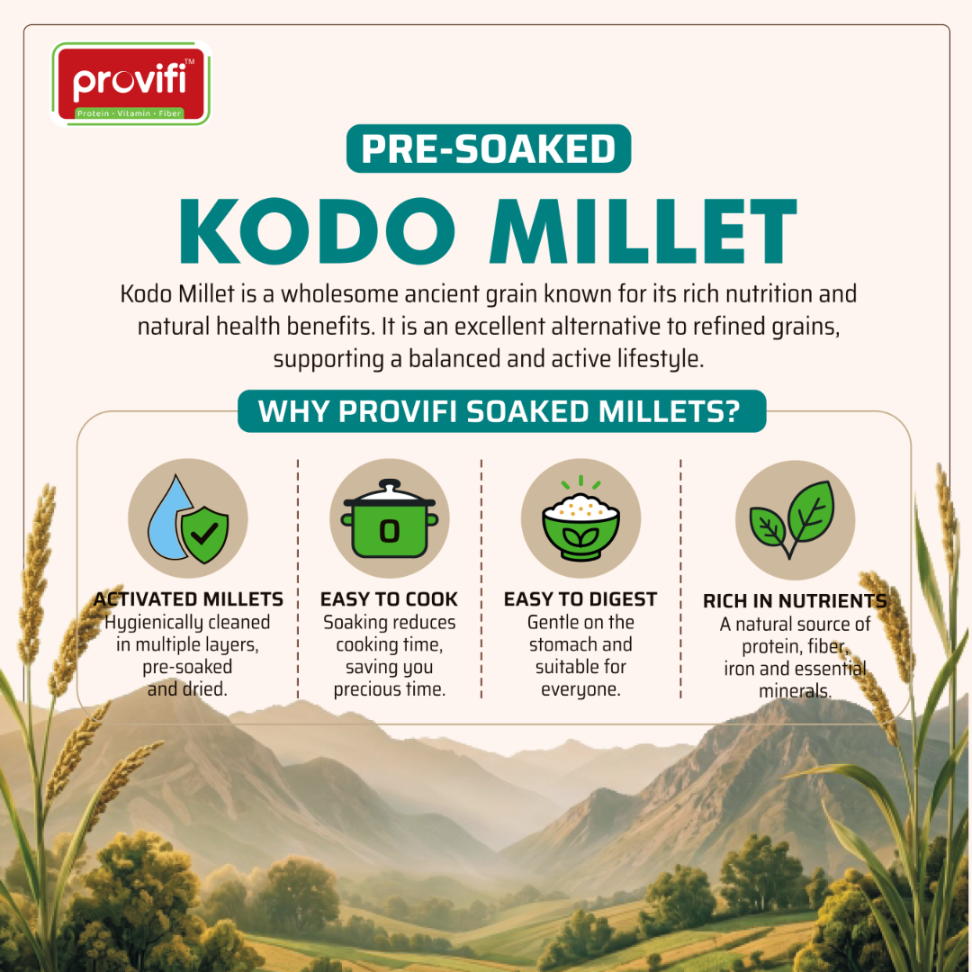 Pre-Soaked Kodo Millet