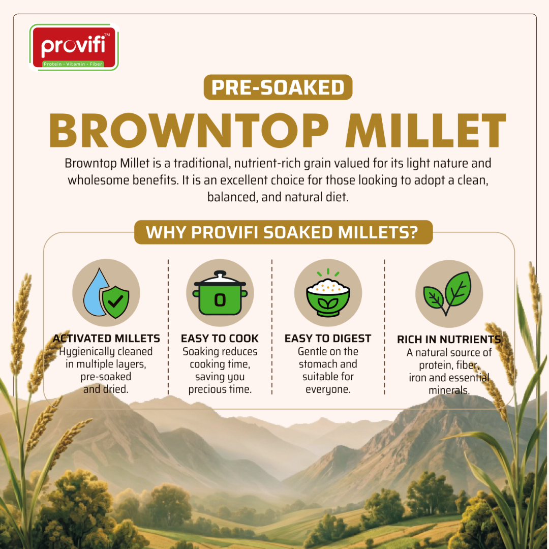Pre-Soaked Browntop Millet