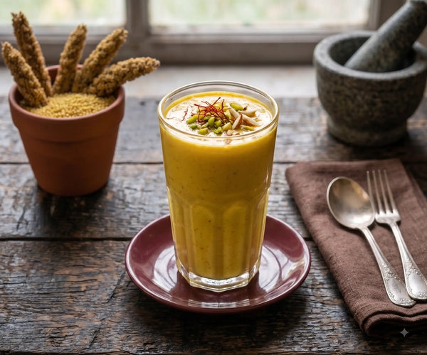 Barnyard Millet Mango Milkshake