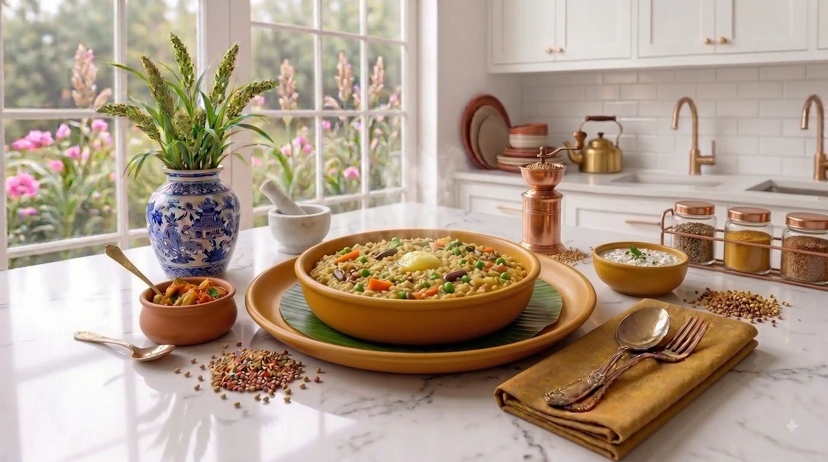 Browntop Millet Vegetable Khichdi