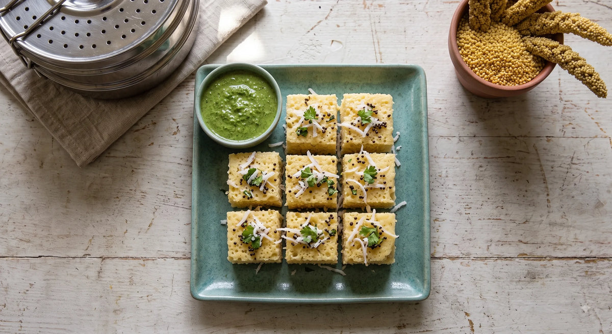 Kodo Millet Dhokla