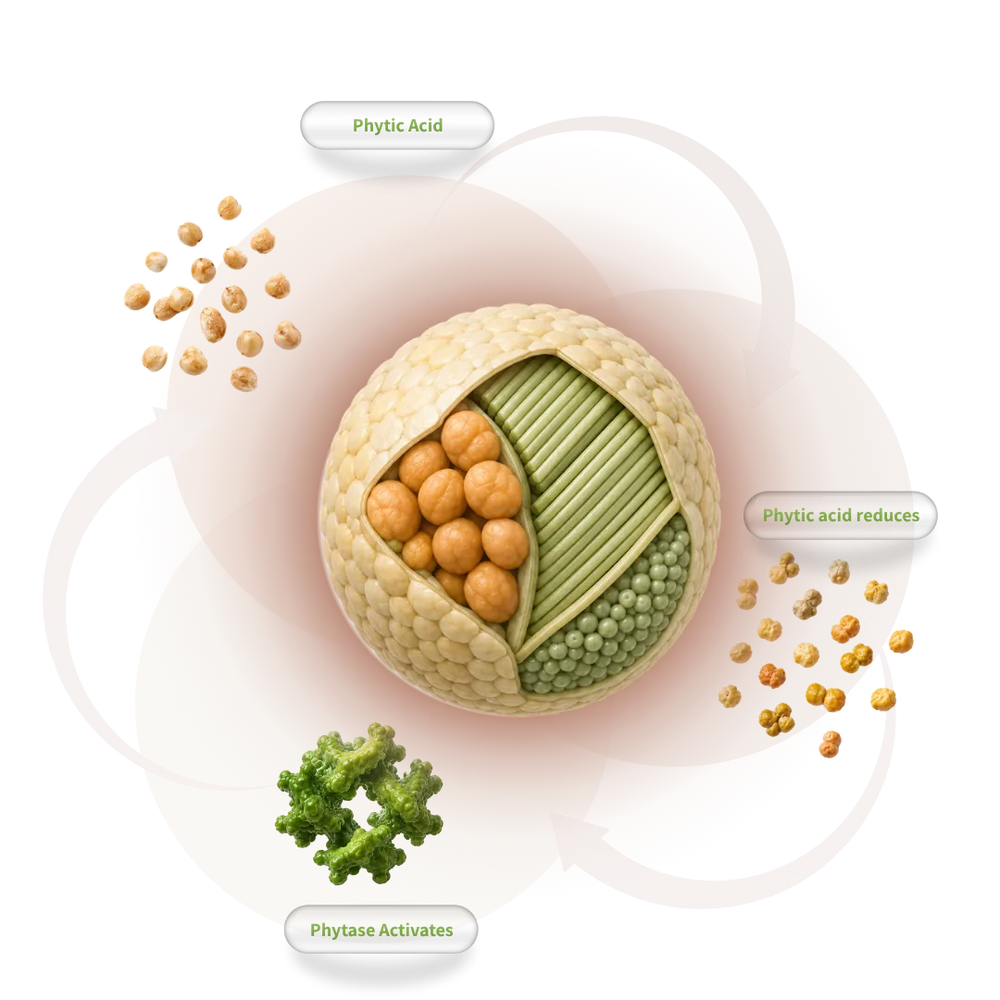 Phytase process